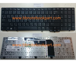 HP Compaq Keyboard คีย์บอร์ด Probook 6540B 6545B  6550B  6555B (สายแพร 2 เส้น) ภาษาไทย/อังกฤษ